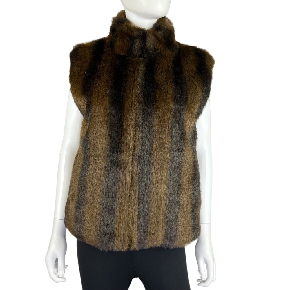 Coaco New York Women’s Faux Mink Fur‎ Reversible Vest Size Medium